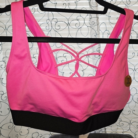 🇺🇸💲PINK SPORT GYM TO SWIM TOP - Picture 1 of 8